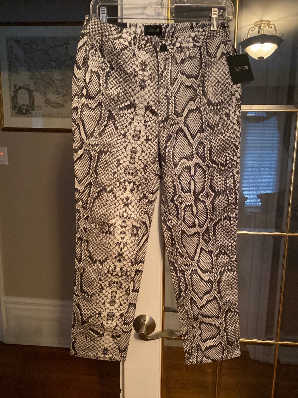 NWT JOE’S scaled python high rise pants